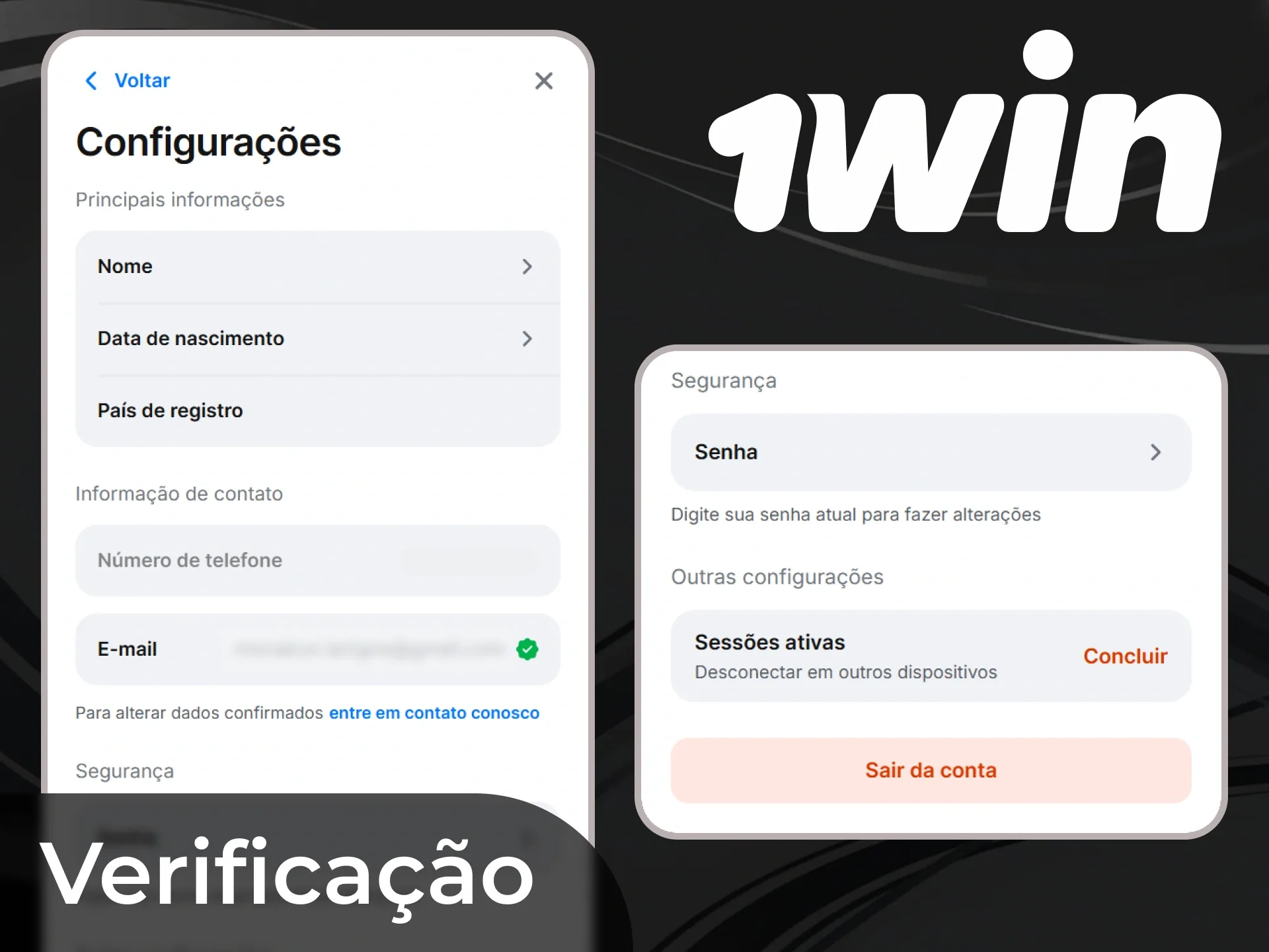 Configurações de perfil, senha e sessões ativas da conta 1win Configurações de perfil, senha e sessões ativas da conta 1win